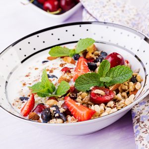 Homemade granola with Vegan Coconut Yoghurt