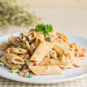 Creamy Tuna Mayo Pasta Platter