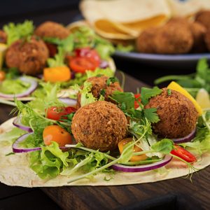 Falafel Wraps Platter