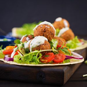 Chickpea Falafel Slider Platter