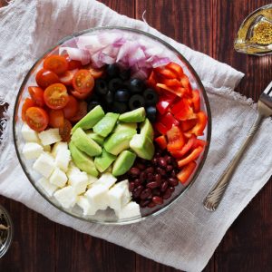 Vegan Mediterranean Salad Platter